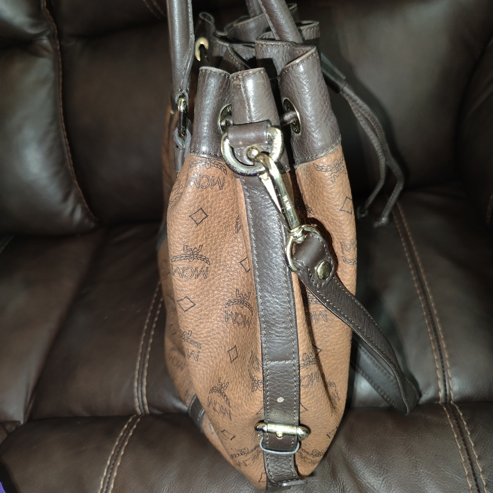 Authentic MCM  Drawstrings Two Way Bag - Picture 10 of 16